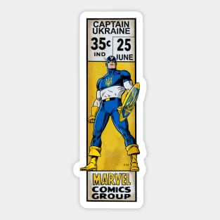 Captain Ukraine corner box - m Sticker